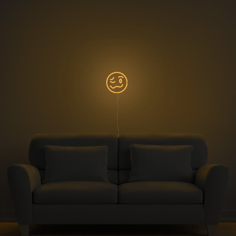 Drunk Emoji Neon Sign