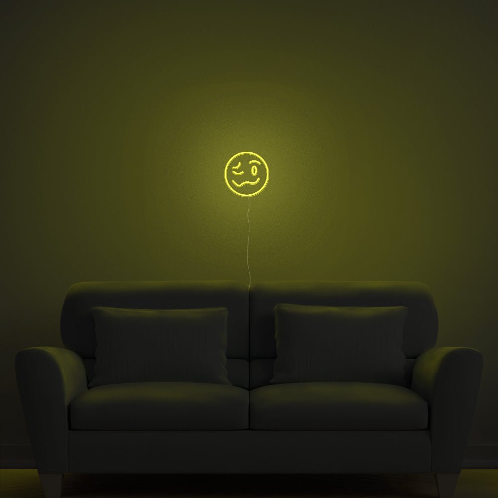 Drunk Emoji Neon Sign