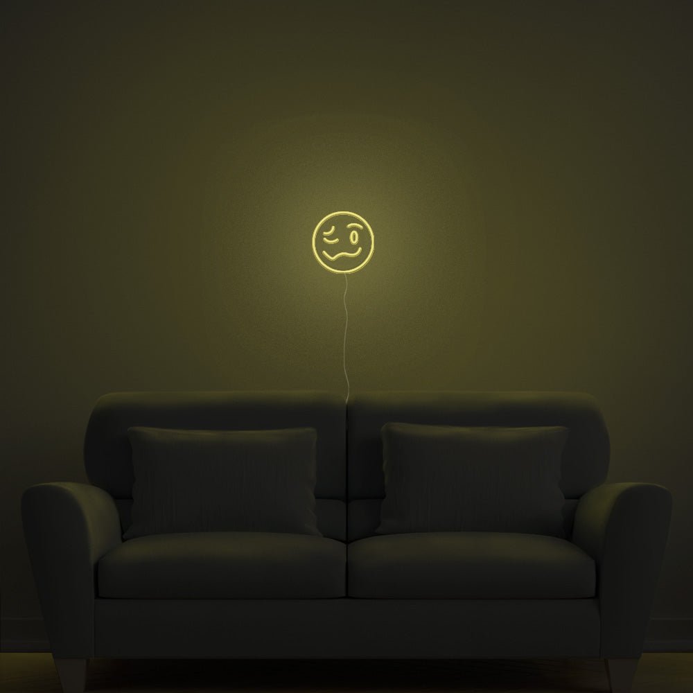 Drunk Emoji Neon Sign