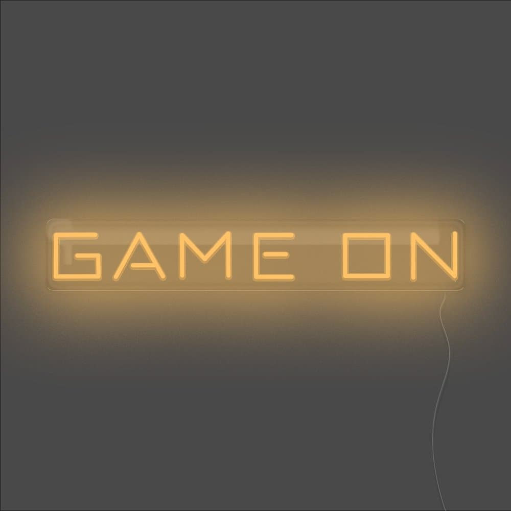 Game On Neon Sign - Unrivaled Neon - Orange #color_orange