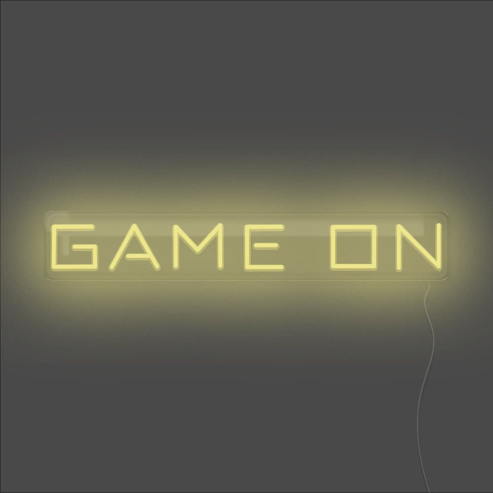 Game On Neon Sign - Unrivaled Neon - Lemon Yellow #color_lemon yellow