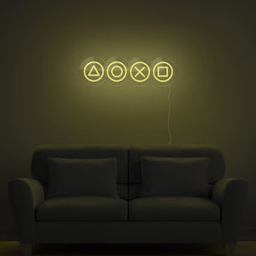 Gaming Shapes Neon Sign