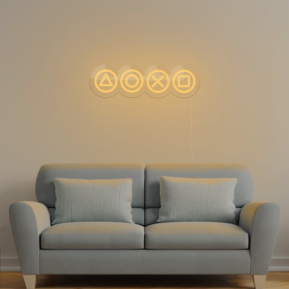 Gaming Shapes Neon Sign