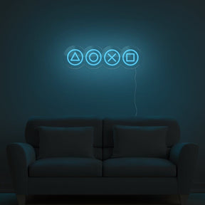 Gaming Shapes Neon Sign