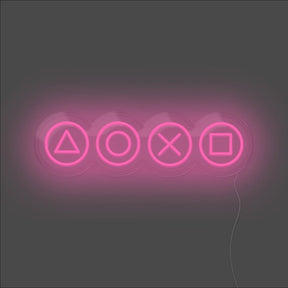 Gaming Shapes Neon Sign