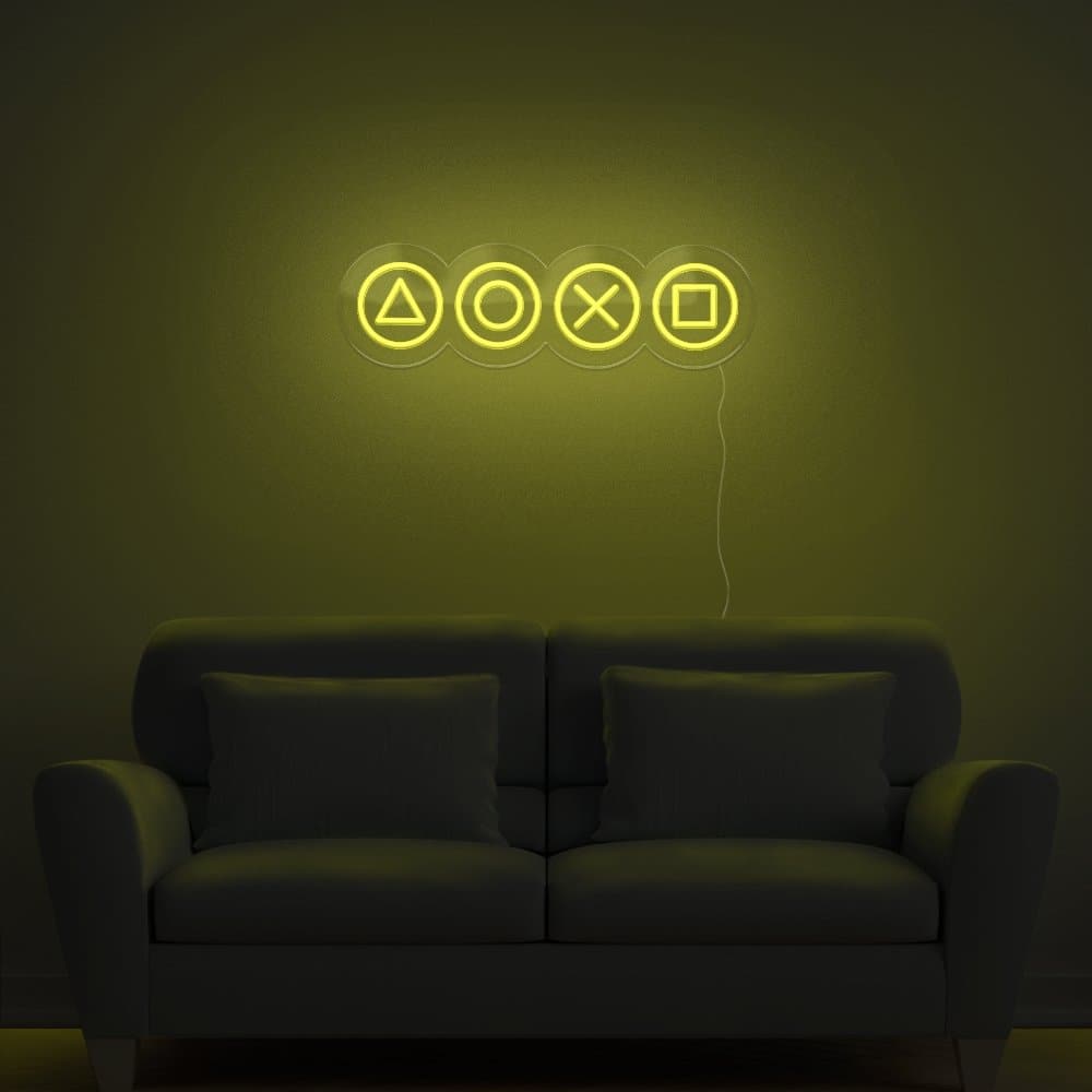 Gaming Shapes Neon Sign