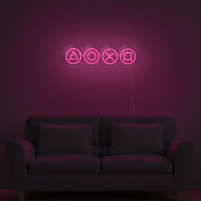 Gaming Shapes Neon Sign