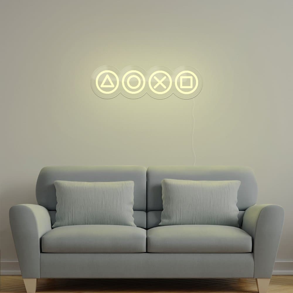 Gaming Shapes Neon Sign