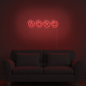 Gaming Shapes Neon Sign