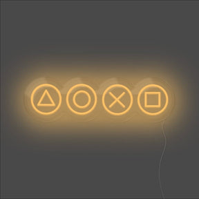 Gaming Shapes Neon Sign