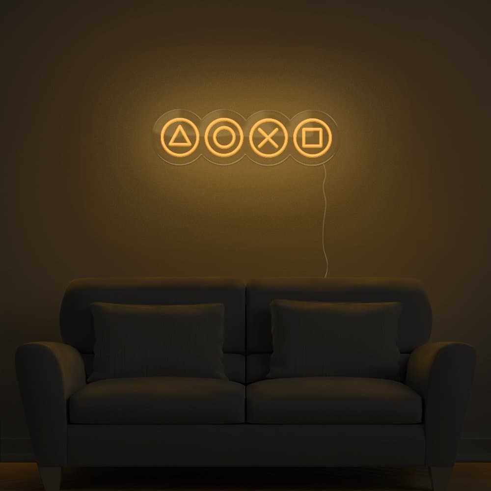 Gaming Shapes Neon Sign