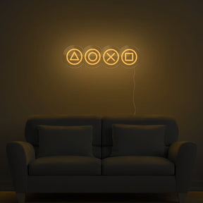 Gaming Shapes Neon Sign