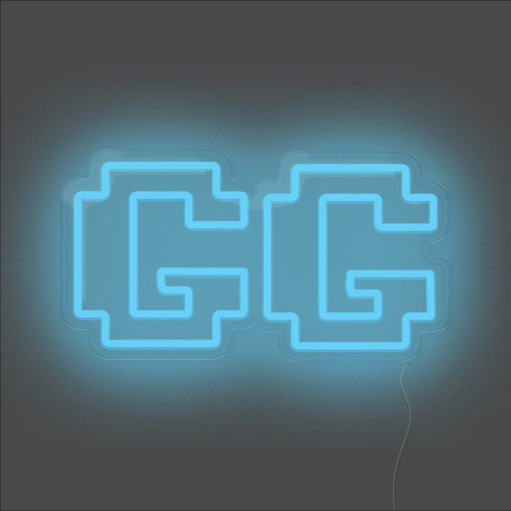 GG Neon Sign - Unrivaled Neon - Light Blue #color_light blue