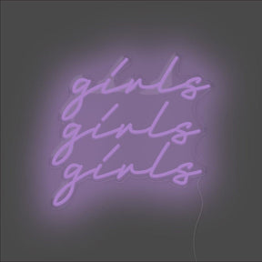 Girls Girls Girls Neon Sign