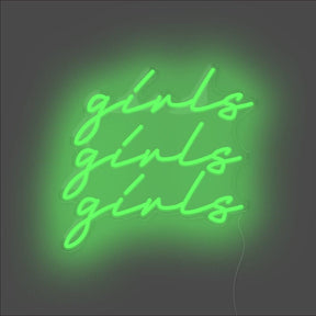 Girls Girls Girls Neon Sign