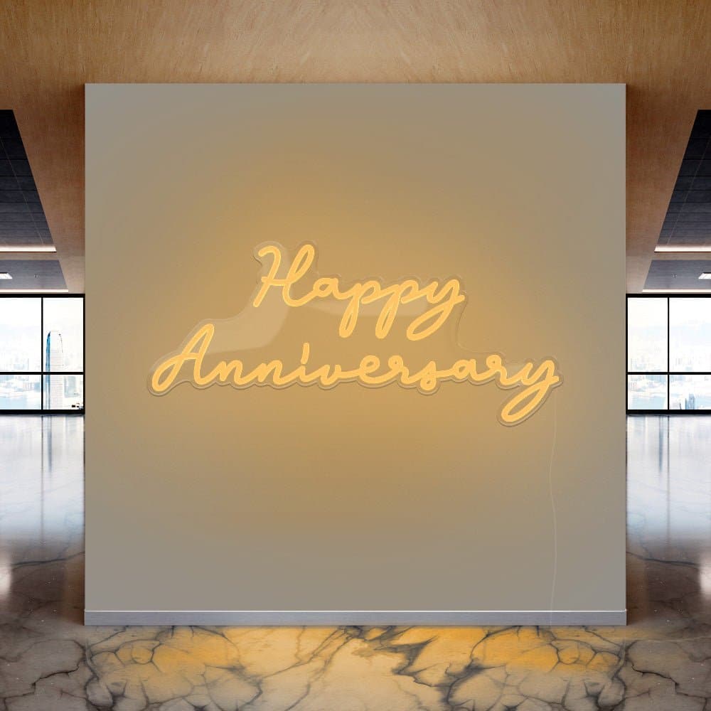 Happy Anniversary Neon Sign