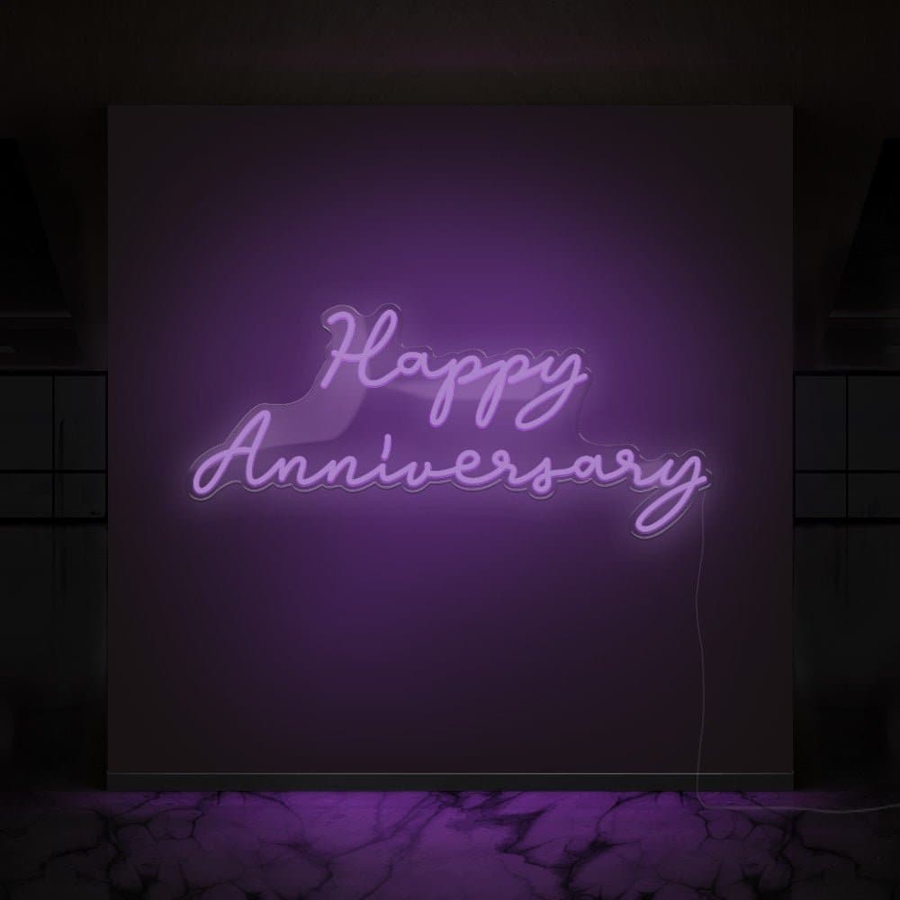 Happy Anniversary Neon Sign