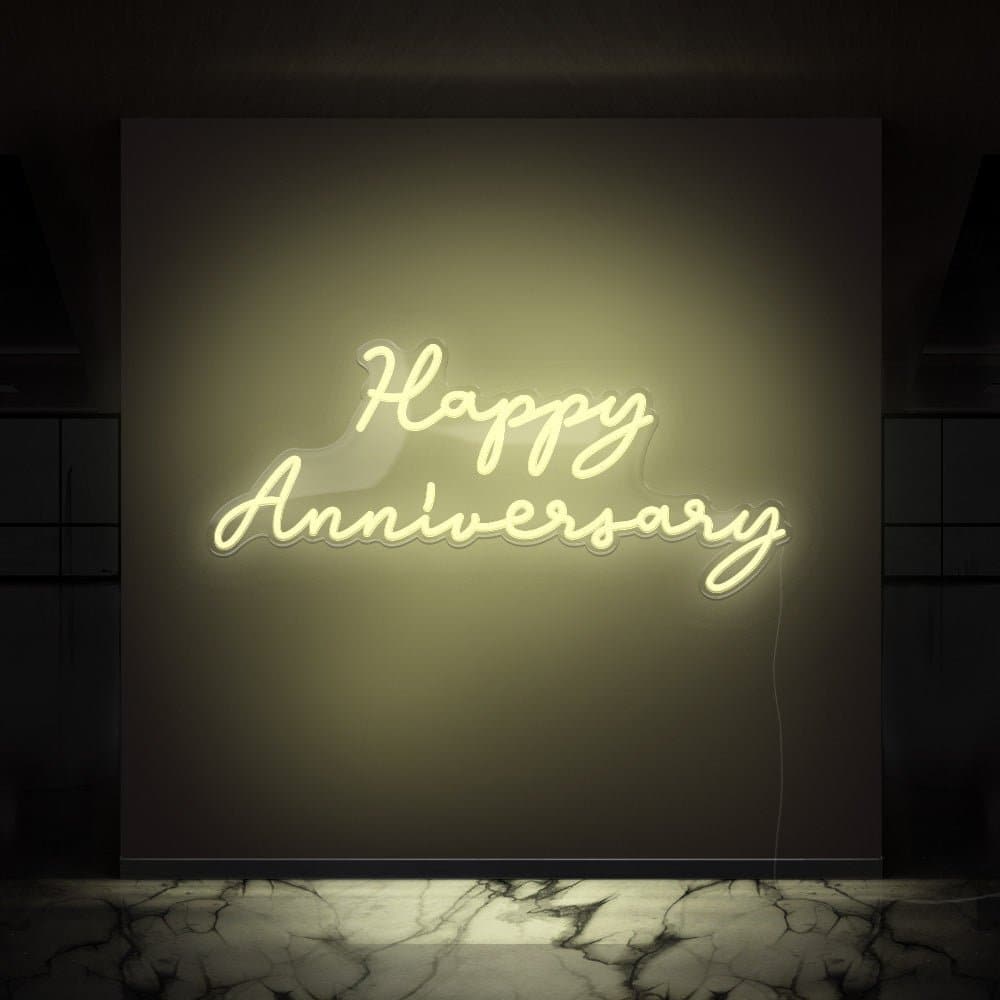 Happy Anniversary Neon Sign