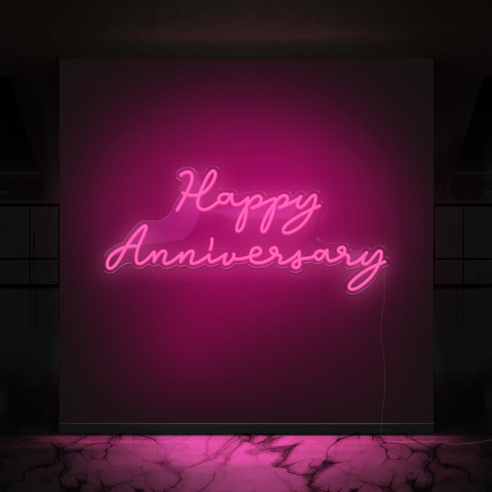 Happy Anniversary Neon Sign