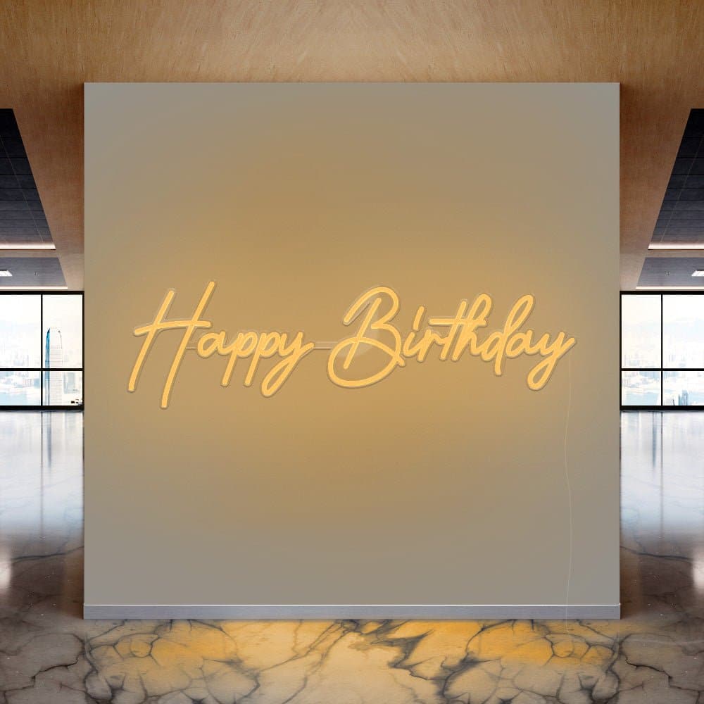 Happy Birthday Celebration Neon Sign