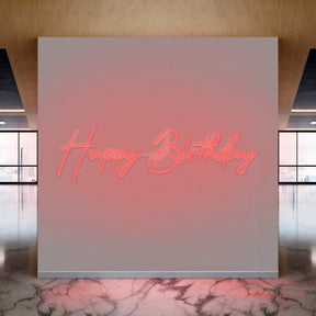 Happy Birthday Celebration Neon Sign