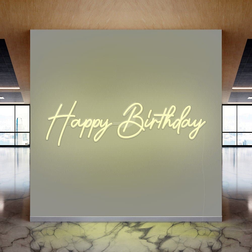 Happy Birthday Celebration Neon Sign