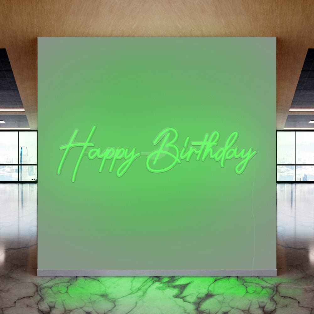 Happy Birthday Celebration Neon Sign