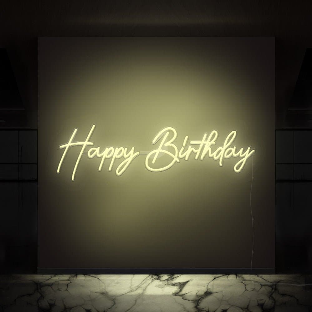 Happy Birthday Celebration Neon Sign