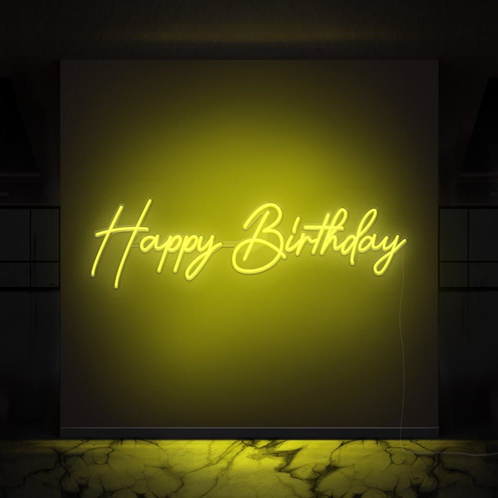 Happy Birthday Celebration Neon Sign