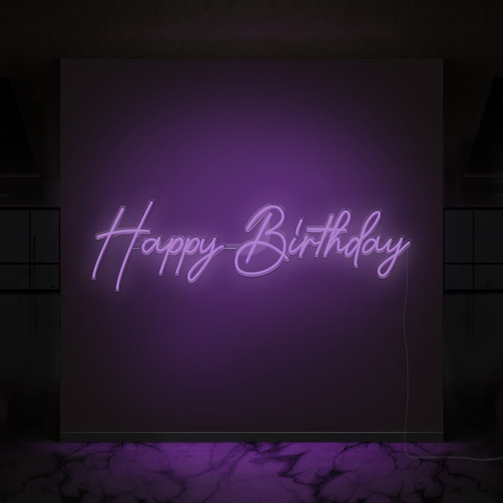 Happy Birthday Celebration Neon Sign