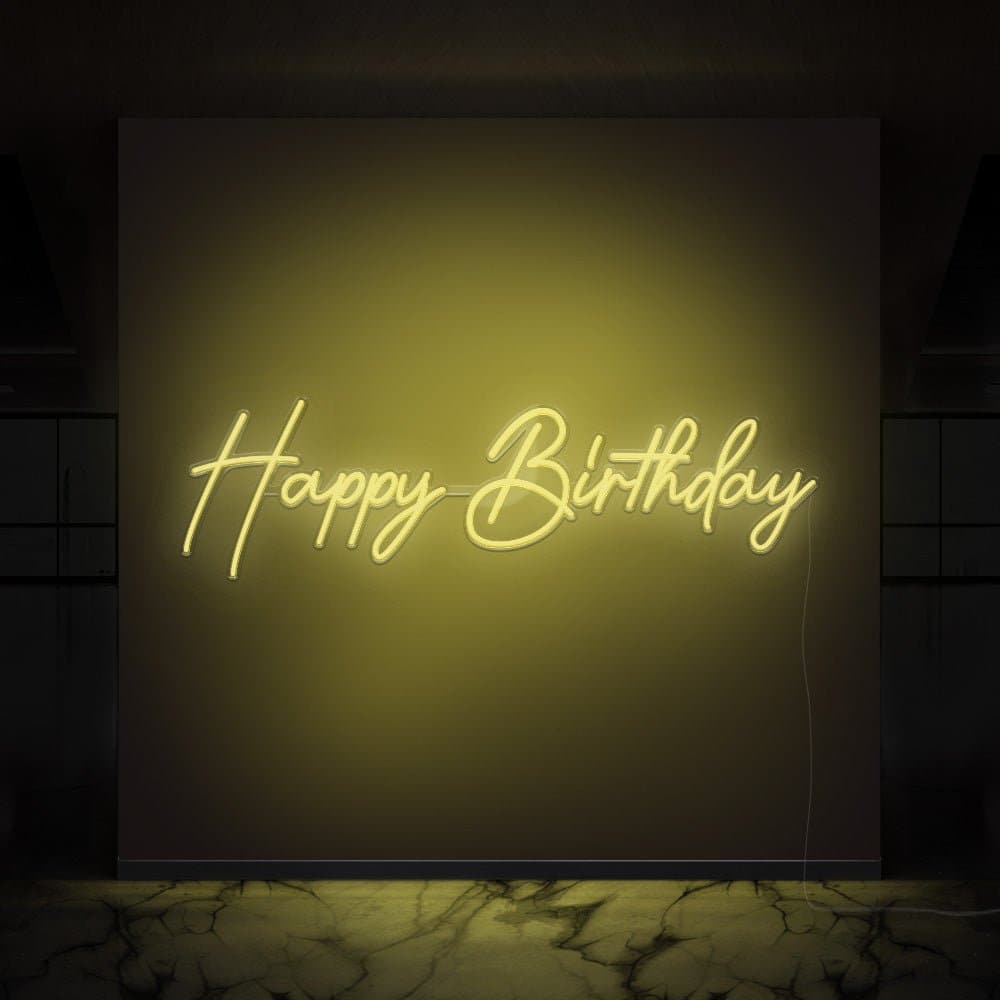 Happy Birthday Celebration Neon Sign