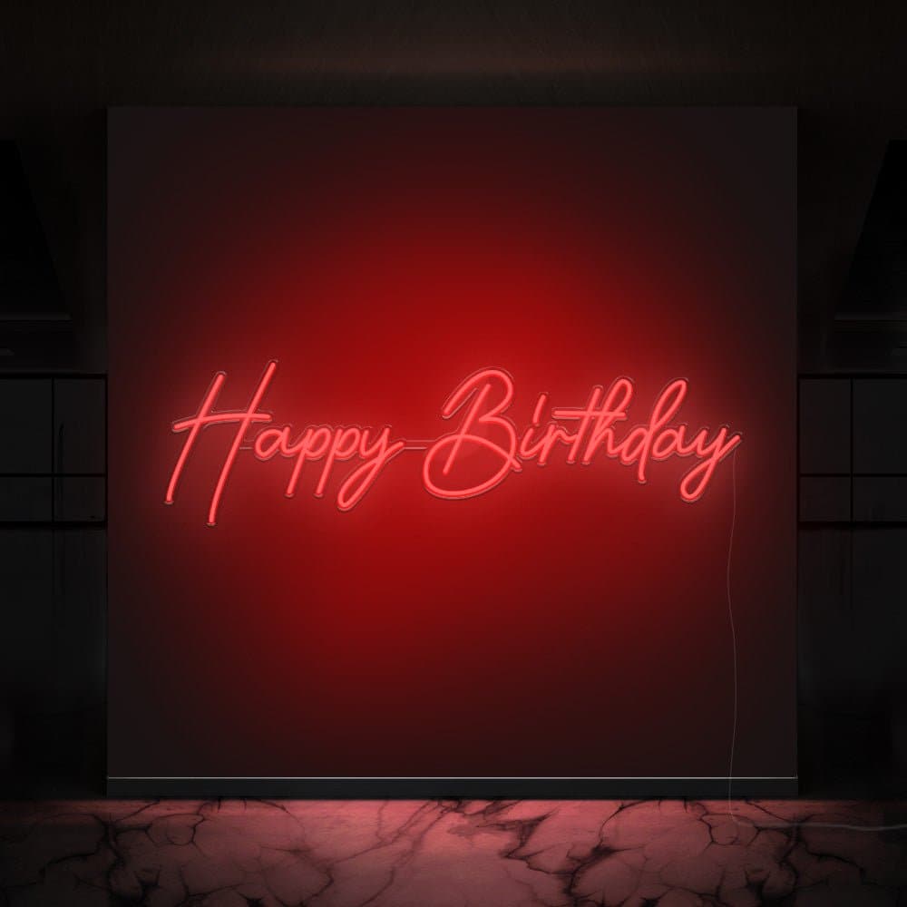 Happy Birthday Celebration Neon Sign