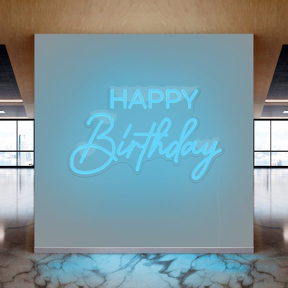 Happy Birthday Neon Sign