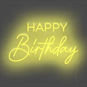 Happy Birthday Neon Sign