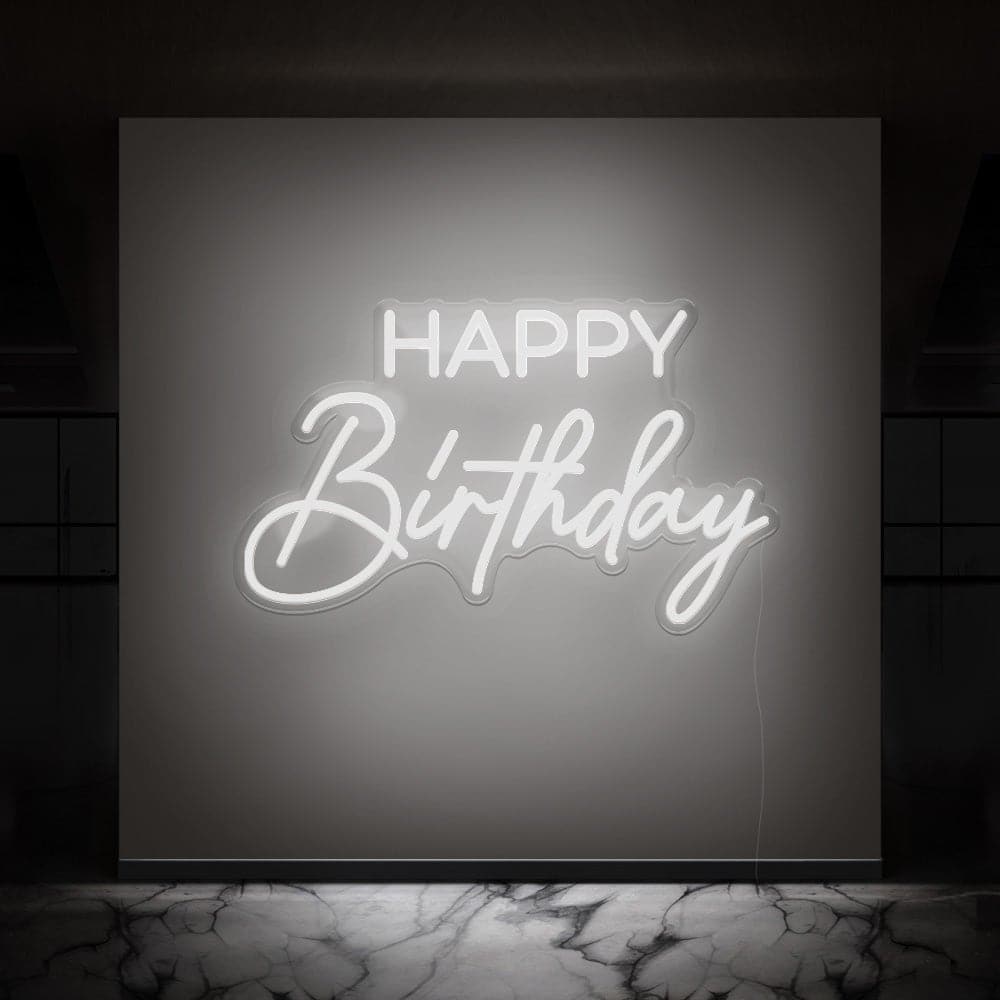 Happy Birthday Neon Sign