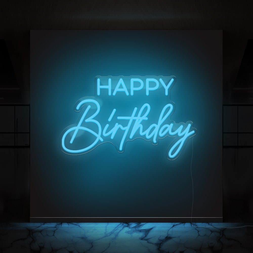 Happy Birthday Neon Sign