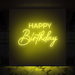 Happy Birthday Neon Sign