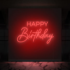 Happy Birthday Neon Sign