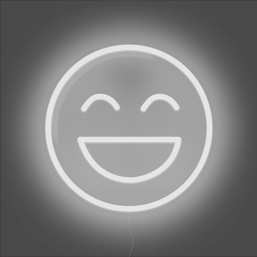 Cool Emoji Neon Sign - Unrivaled Neon - White #color_white