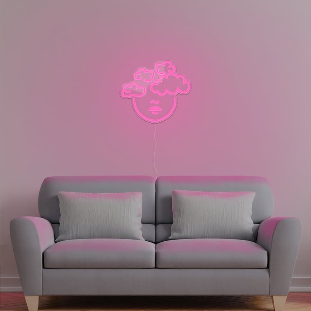 Head In The Clouds Neon Sign