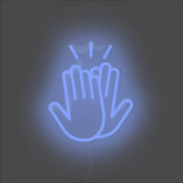 High Five Neon Sign - Unrivaled Neon - Blue #color_blue