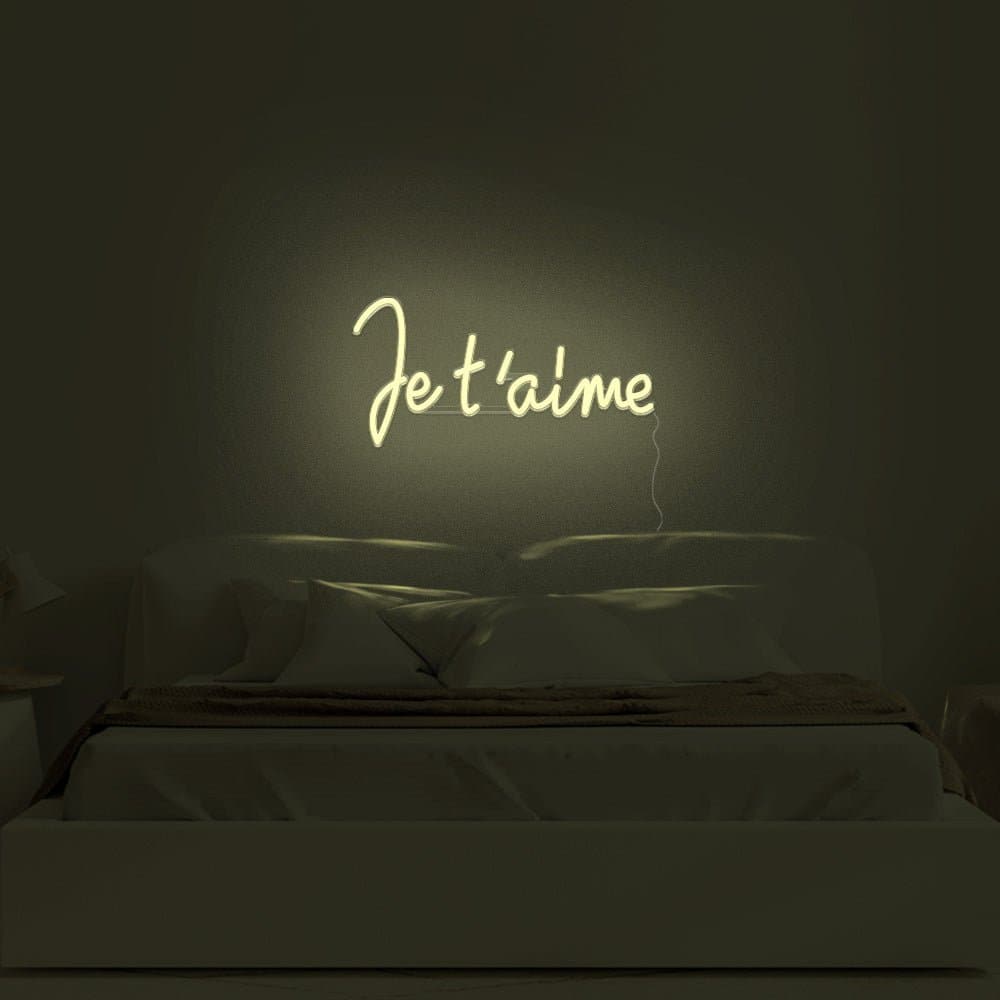 Je T'aime Neon Sign