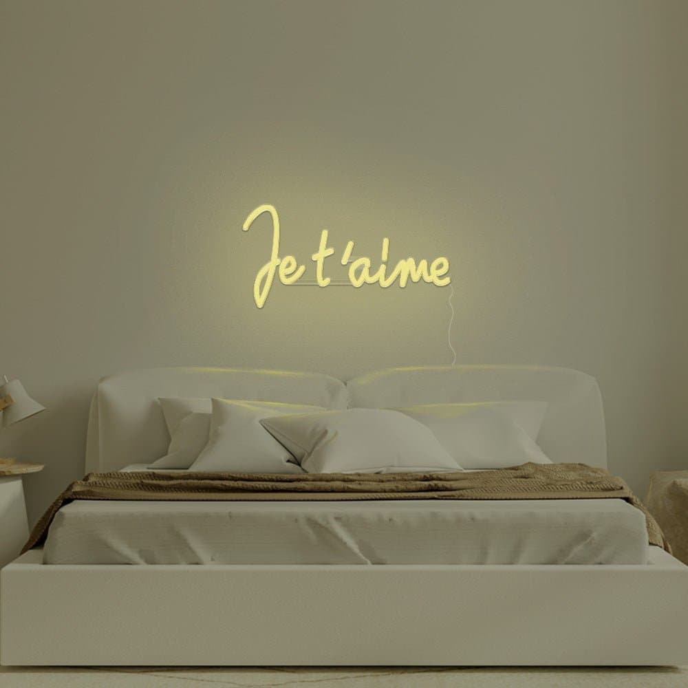 Je T'aime Neon Sign