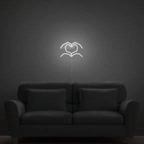 Love Heart Hands Neon Sign