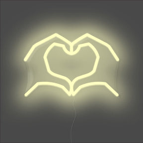 Love Heart Hands Neon Sign