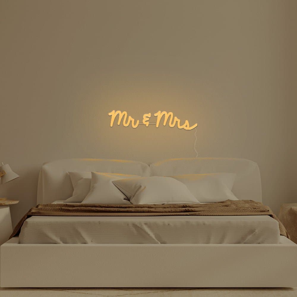 Mr & Mrs Neon Sign