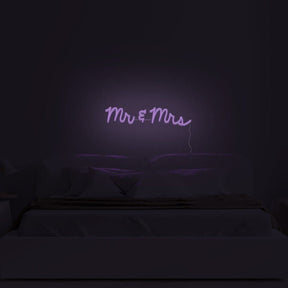 Mr & Mrs Neon Sign