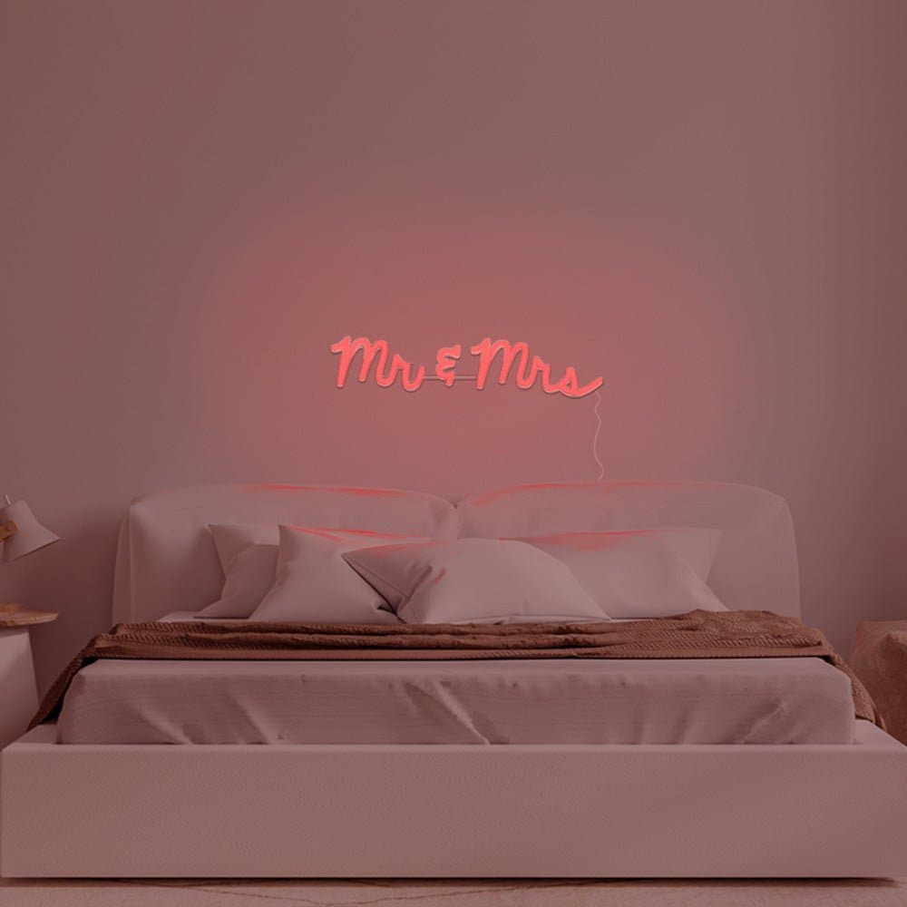 Mr & Mrs Neon Sign