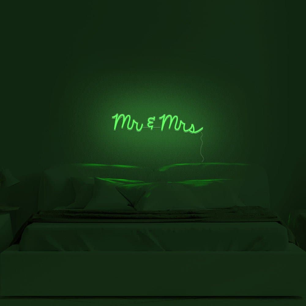 Mr & Mrs Neon Sign