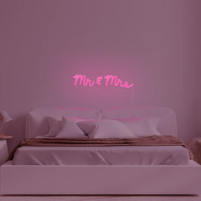 Mr & Mrs Neon Sign